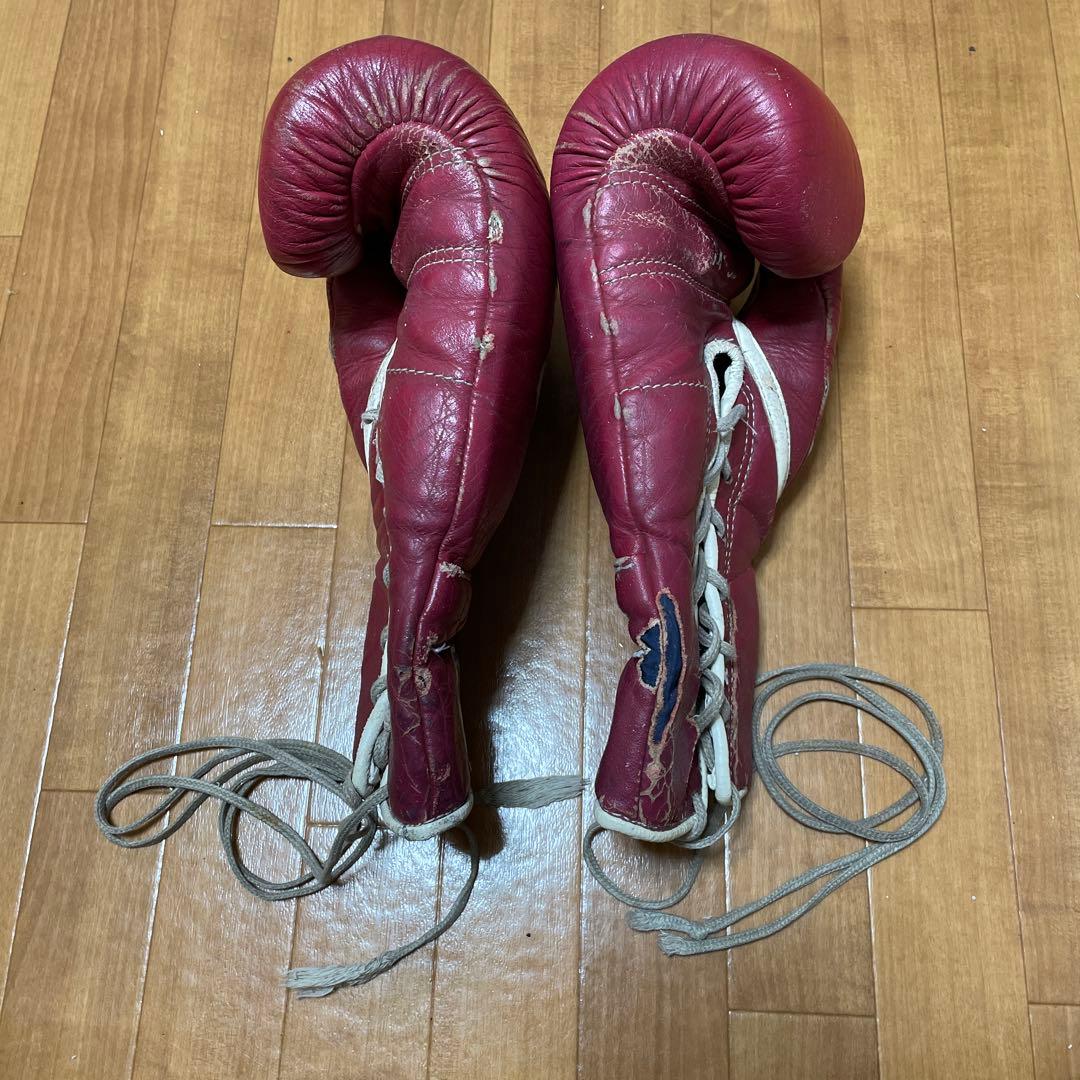 Winning ボクシンググローブ 赤 紐タイプ　14オンス