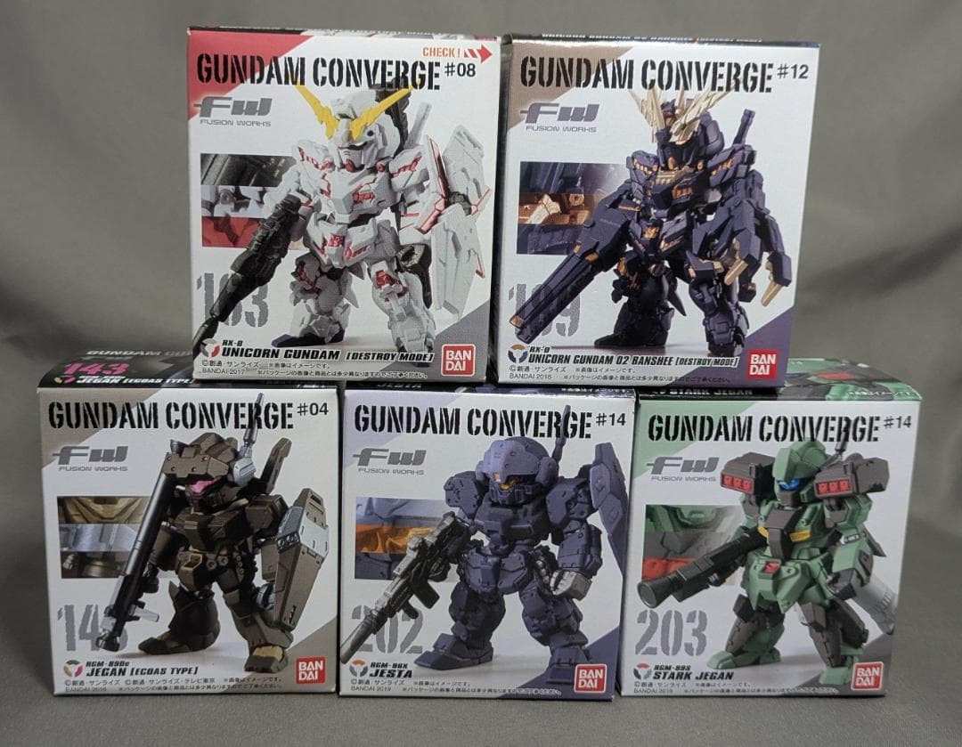 機動戦士ガンダム UC系 5種セット ガンダム コンバージ [匿名発送]