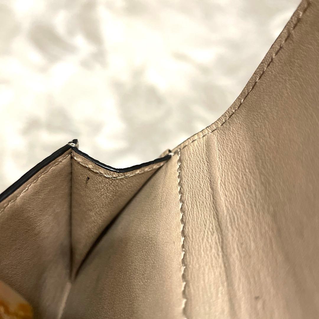 LOEWE トライフォールド ウォレット　三つ折り財布（サンド）