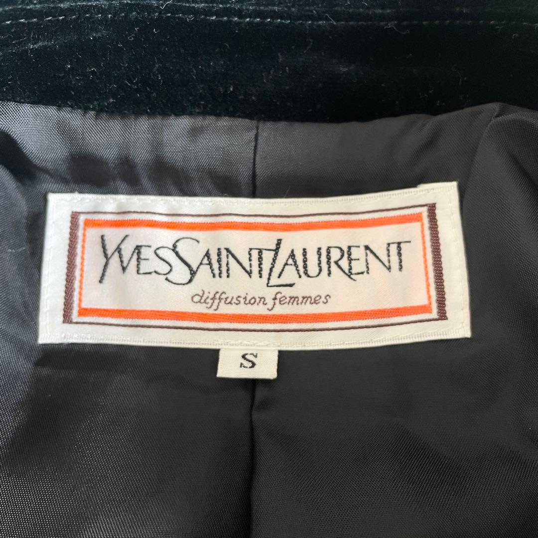 新品未使用　イヴサンローラン　チェスターコート　ヘリンボーン　ツイード　グレー