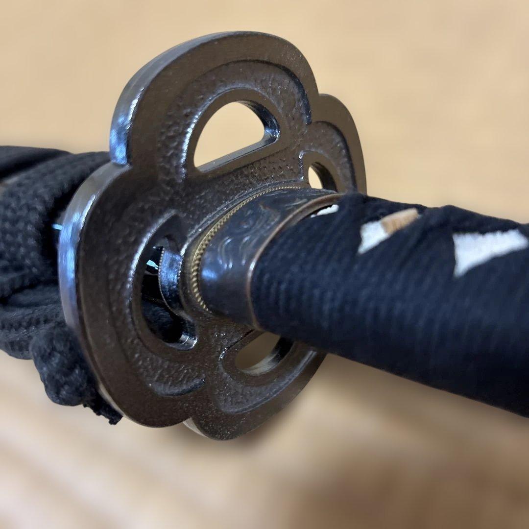 模造刀 湾曲刃 黒い柄