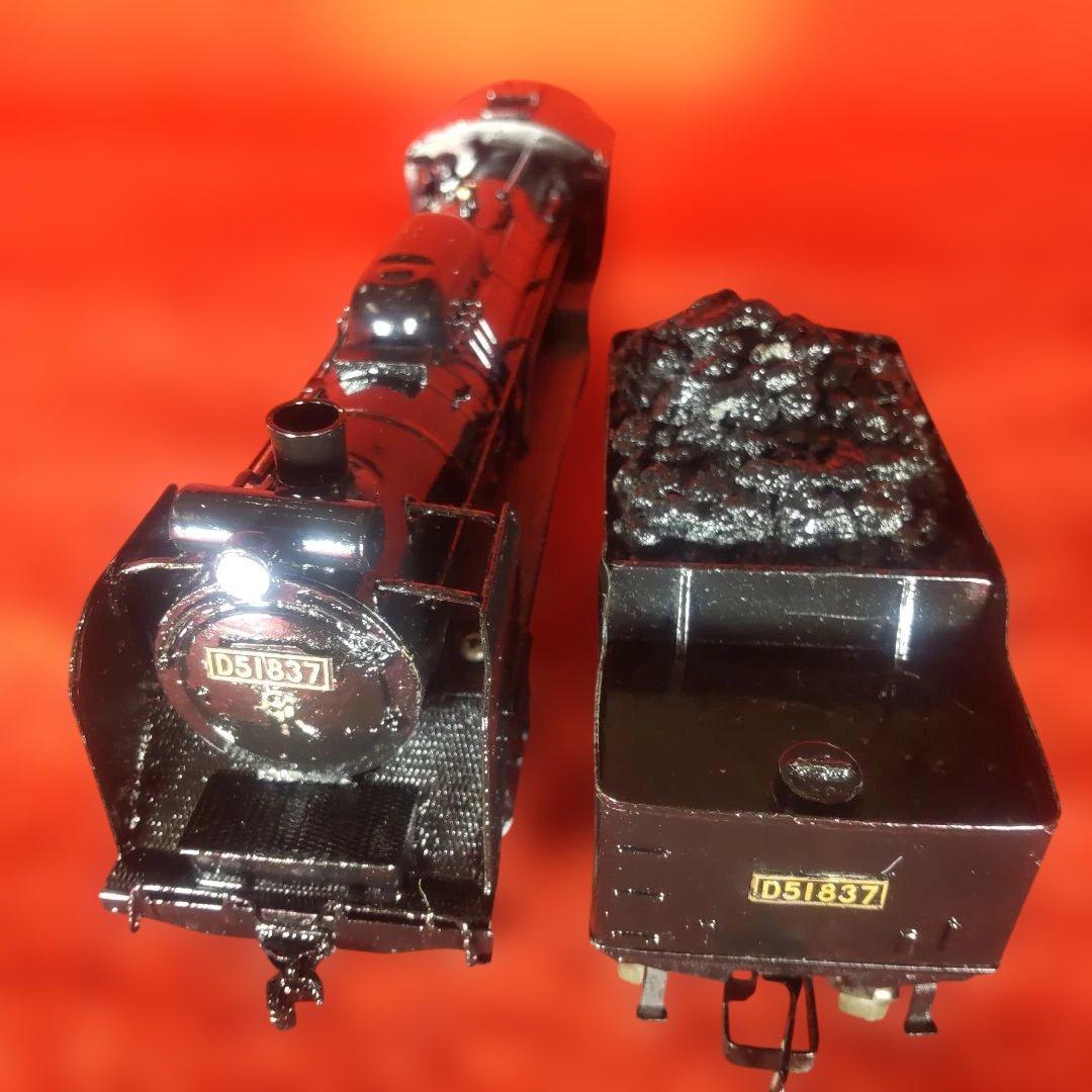 D51，動作確認済み、蒸気機関車、HOゲージ