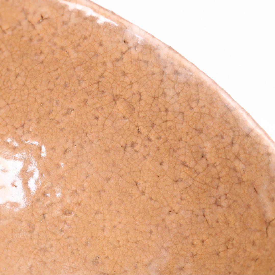 八代目 晴雲山 岡田窯 岡田裕作 萩茶碗 共箱共布　AT963