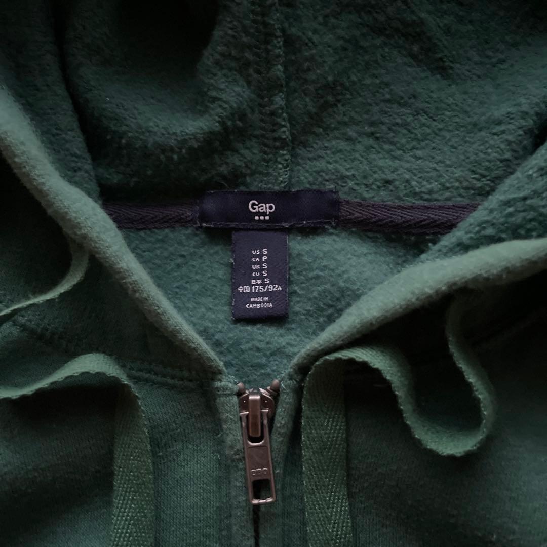 90's ~ OLD GAP ジップパーカー　グリーン　ストリート　y2k
