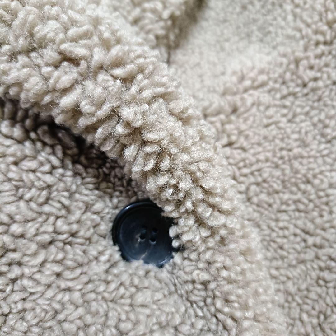 【美品】ZARA ザラ テディベア ボア チェスターコート 女優襟 ロング丈