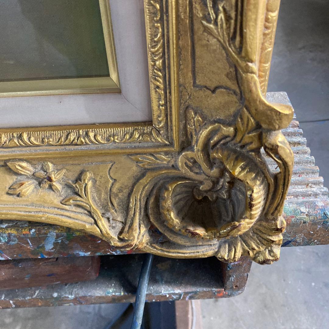 サイン￼ K.Sasaki 赤い薔薇の油彩画 F10号 額装済み 古画