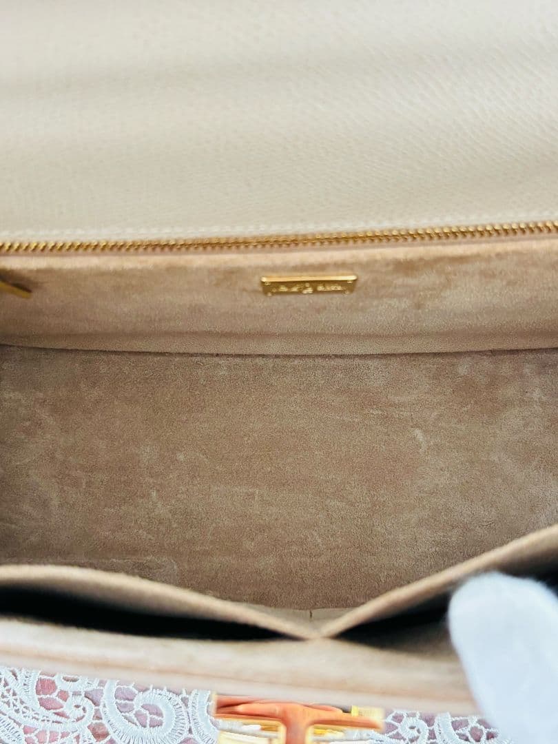 カルボッティ　エレナ　ELENA 2way レザー　ベージュ系　中古品　美品