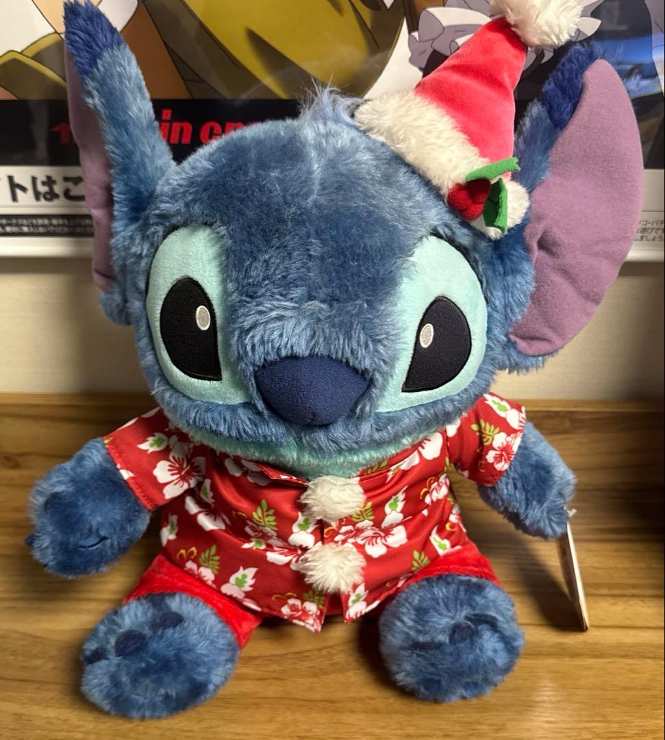 リロ&スティッチ サンタスティッチ ぬいぐるみ タグ付き クリスマス アロハ