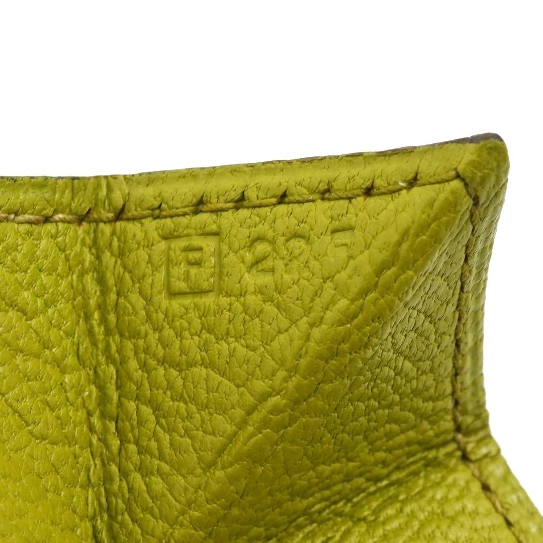 ✨未使用展示品✨　HERMES ケース　小銭入れ　ル・ヴァンキャトル　黄緑