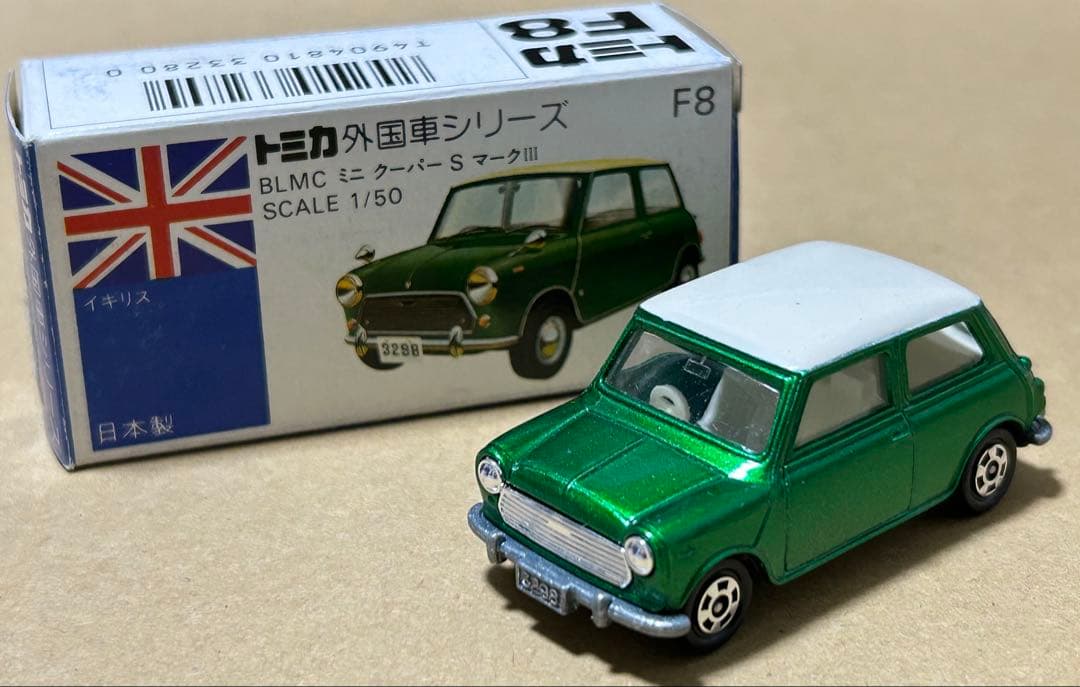 トミカ F8 ミニクーパー 輸出仕様 メタグリーン