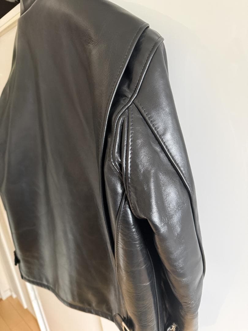 【美品】ビックサイズSchott ブラック 641HH ホースハイド