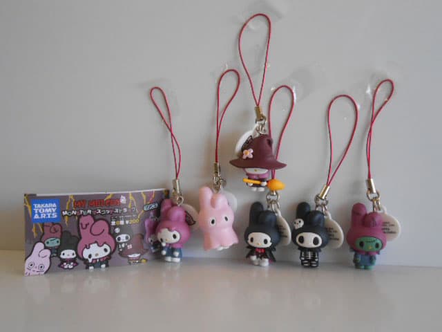 ♯Iwm19GZ マイメロディ モンスター マスコット ストラップ 6種