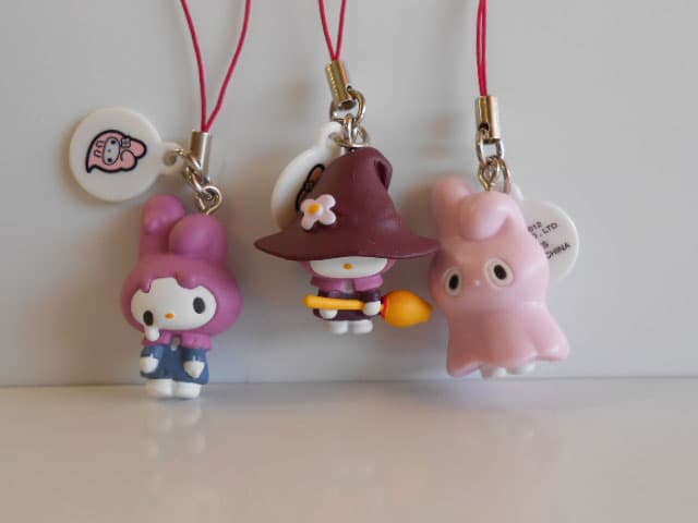 ♯Iwm19GZ マイメロディ モンスター マスコット ストラップ 6種