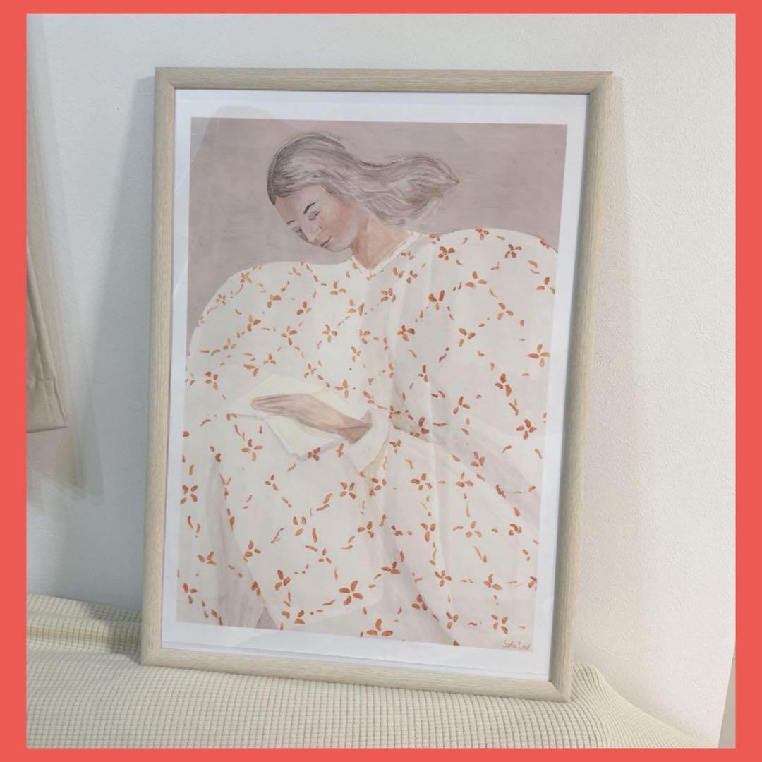 マダム 風 アートポスター ポリエステル素材　希少　激レア