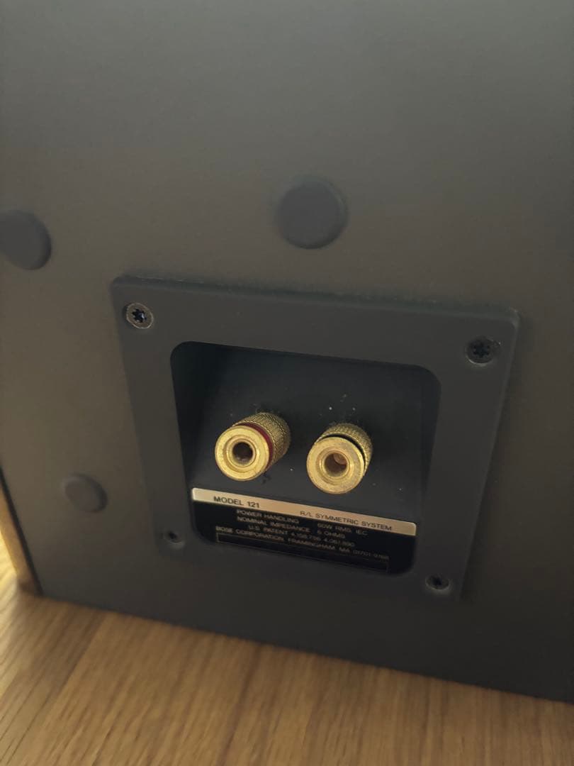 美品！Bose スピーカーMODEL121ケーブル付き シリアル連番 木目綺麗！