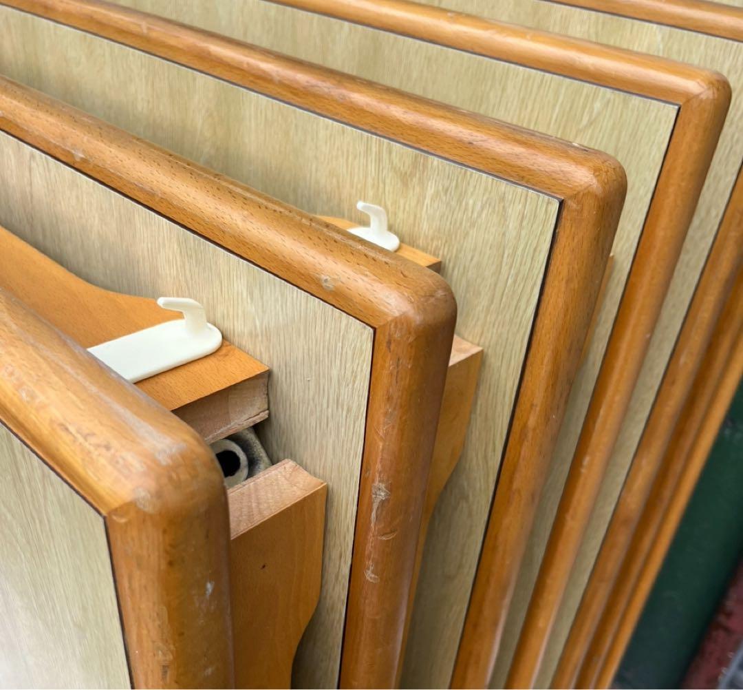 カリモク ダイニングテーブル 作業台 陳列台 台 店舗 テーブル 4台セット