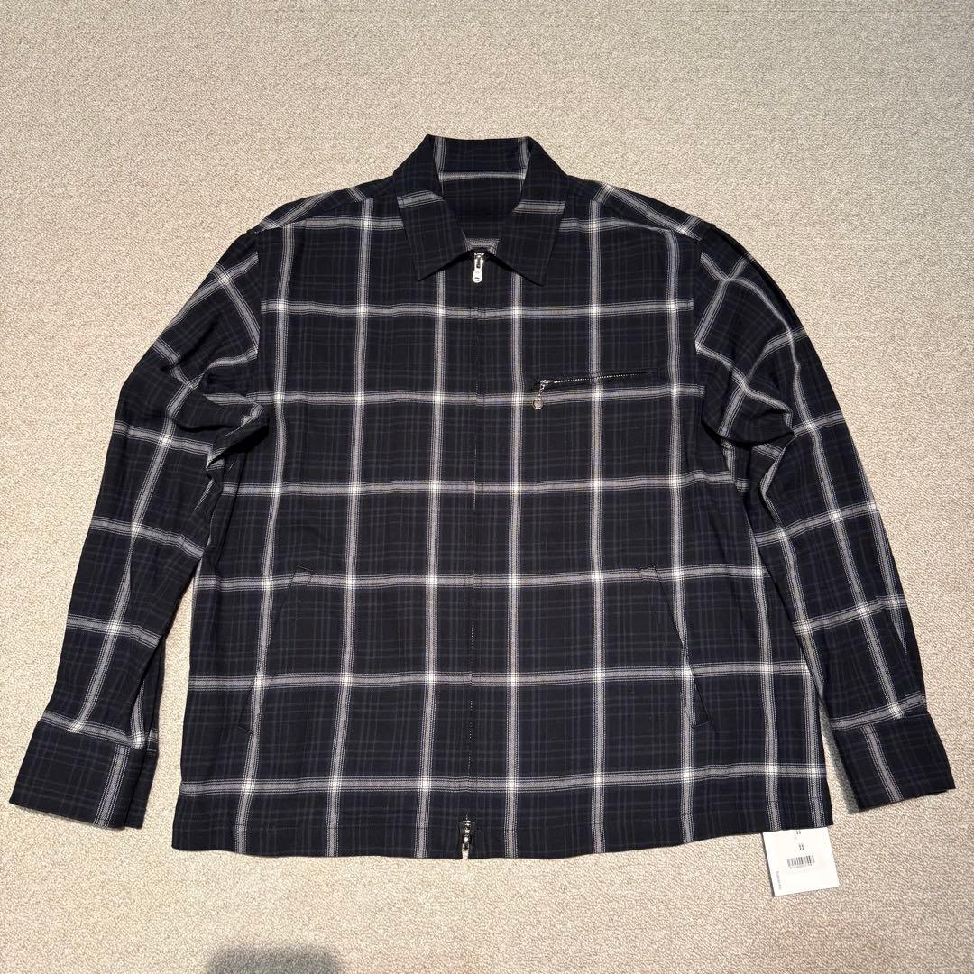 ソロイスト チェック柄 ジップ ブルゾン 44サイズ