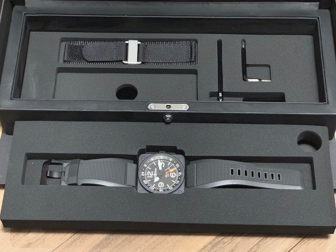 値下げ‼️超美品 ベル&ロス Bell & Ross BR01-93GMT