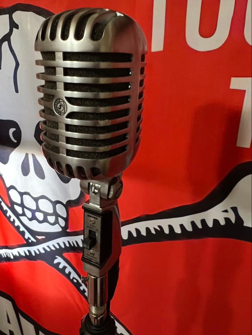 SHUREスタンド付きガイコツマイク 55SH