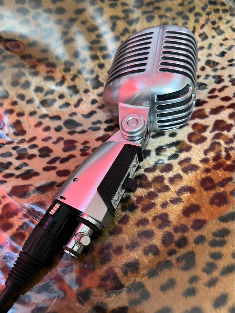 SHUREスタンド付きガイコツマイク 55SH