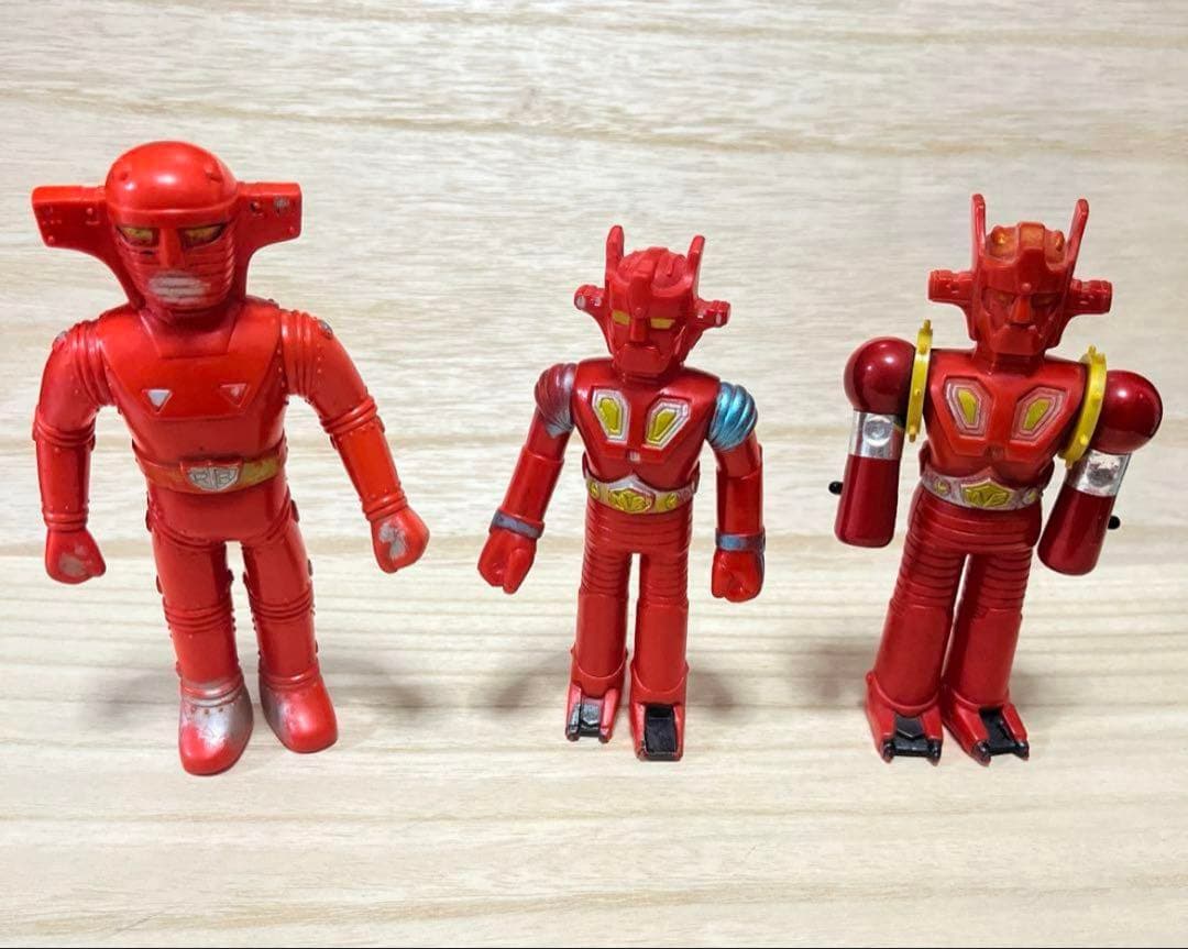 昭和レトロ ポピー マッハバロン ソフビ3体