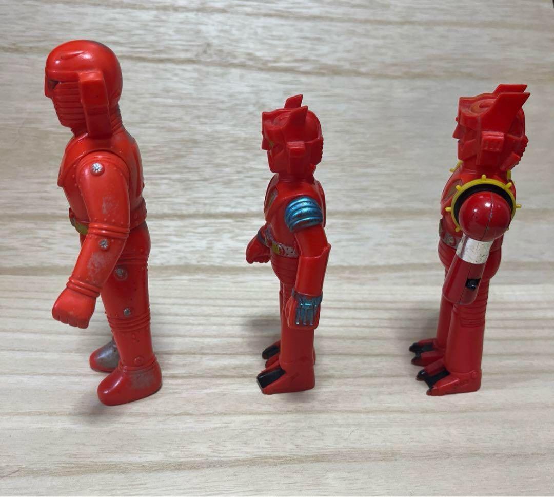 昭和レトロ ポピー マッハバロン ソフビ3体