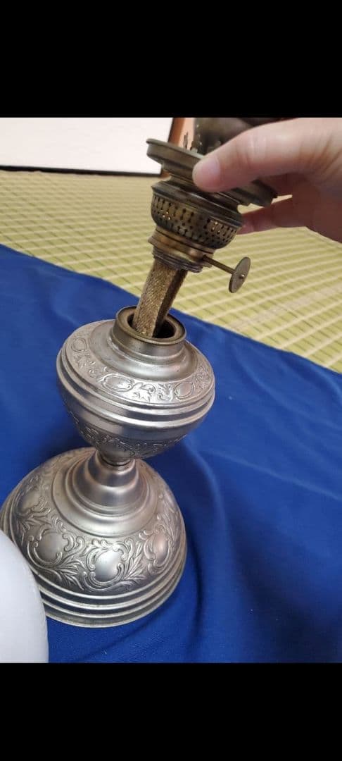 アンティークオイルランプ　小西KONISHI JAPAN　明治時代