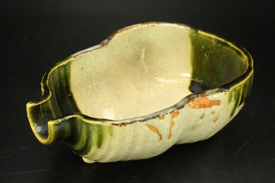 織部焼 瓢箪型器 深皿 大小七客 和食器 向付(メ1594)