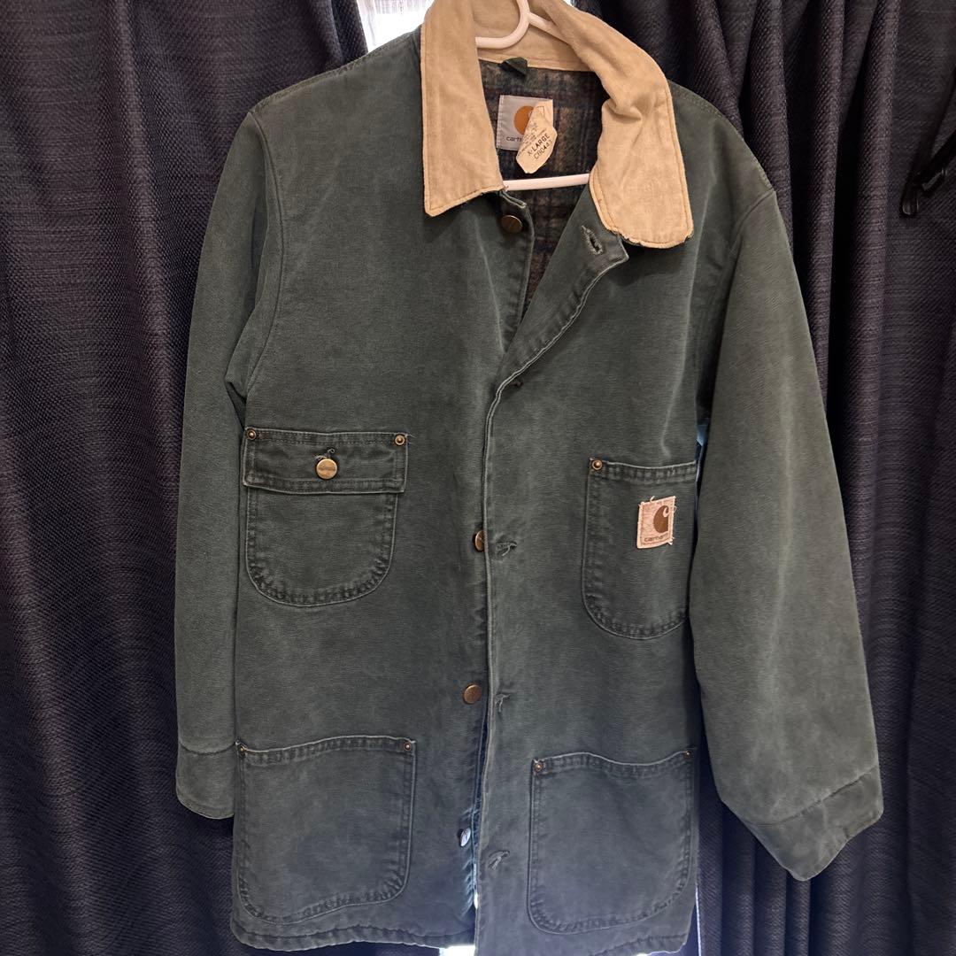 （値下げ交渉可能）carhartt モスグリーンロングジャケット