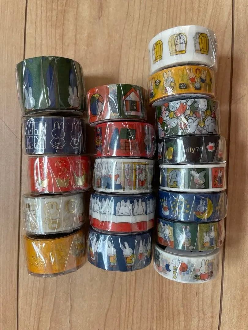 新品未開封　70周年ミッフィー展限定　マスキングテープ18種セット