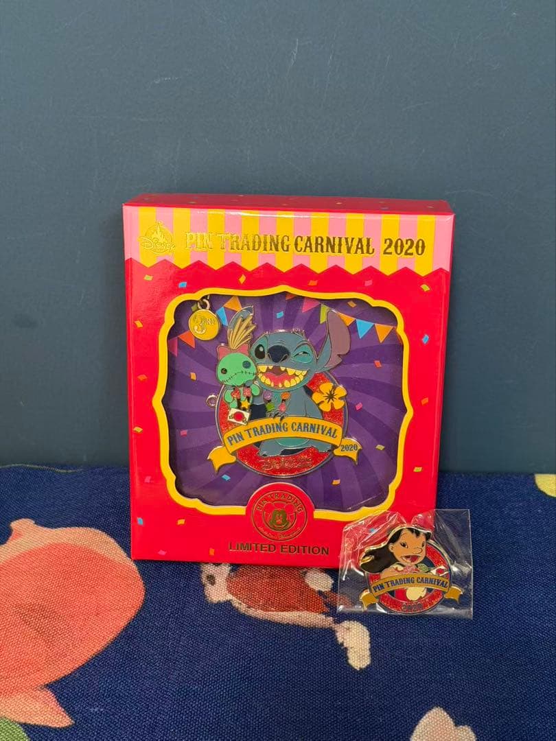 香港ディズニーランド正規品スティッチピンバッジ限数800
