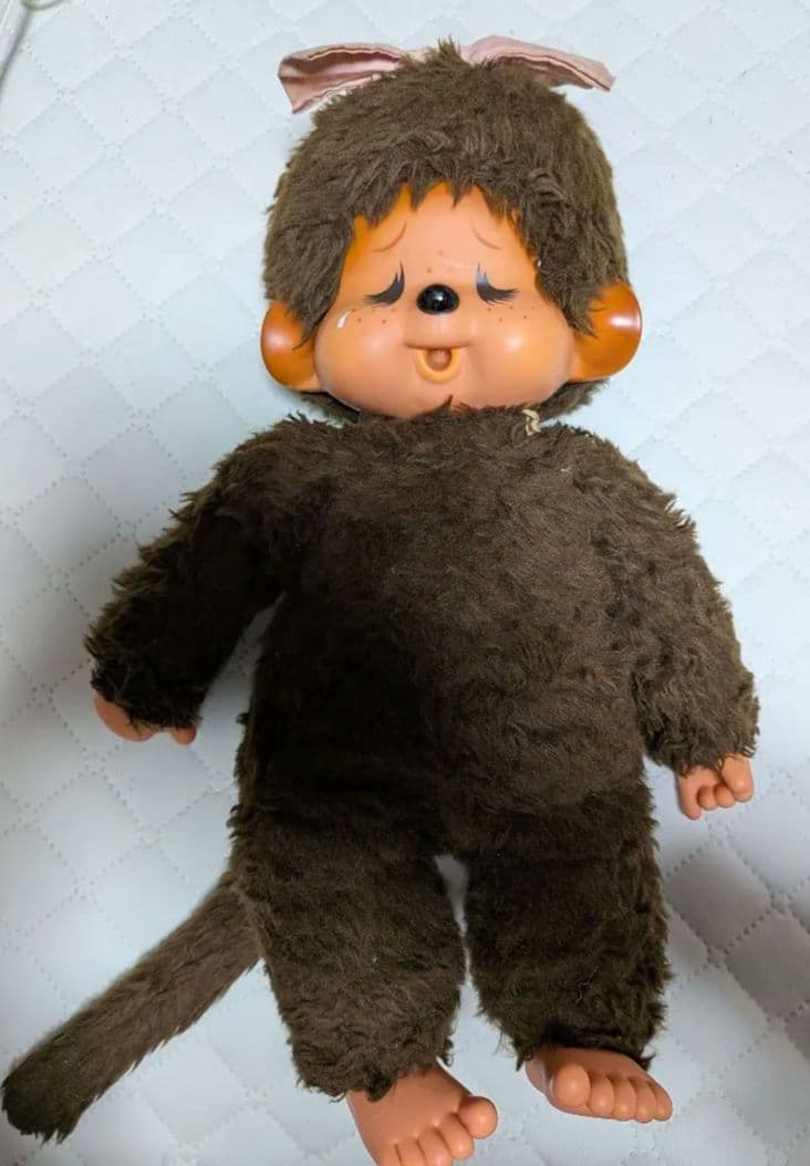 初代双子のモンチッチLサイズ2体 約45㌢ 青い目 昭和レトロ