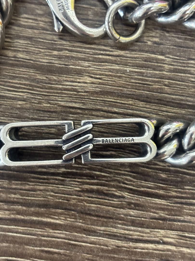 BALENCIAGA シルバーチェーンブレスレット