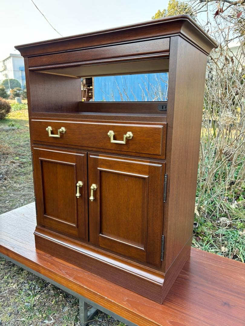 maruni マルニ　地中海シリーズ　TEL/FAX台 電話台　高級家具