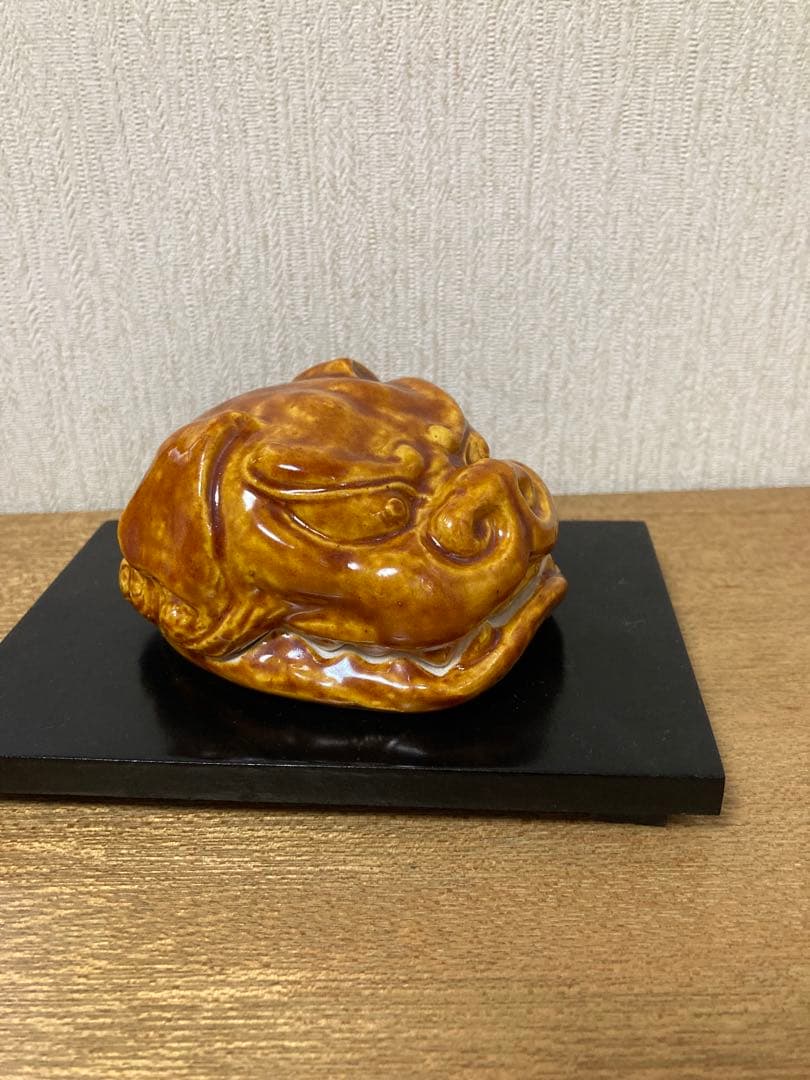 朝倉文夫 / 獅子頭 / 師子頭/香合 / 九谷焼 / 共箱 /共布/東洋ロダン