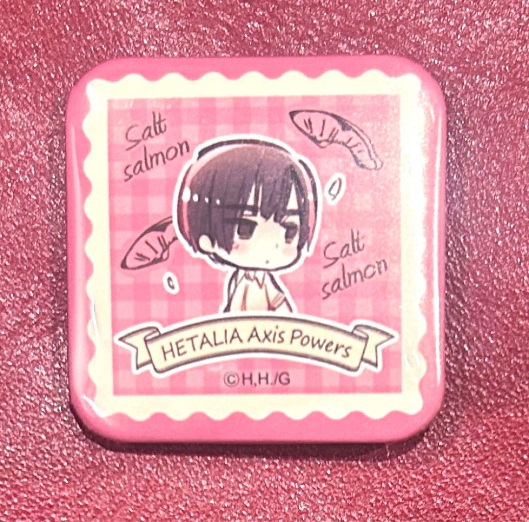 ヘタリア バッジ　ヒサゴ　スクエア缶バッジ　イベント限定　日本