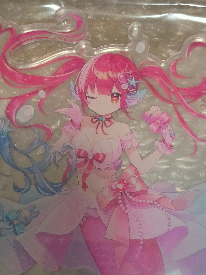 ホロライブ ポケコロツイン ビッグ アクスタ 兎田ぺこら 宝鐘マリン