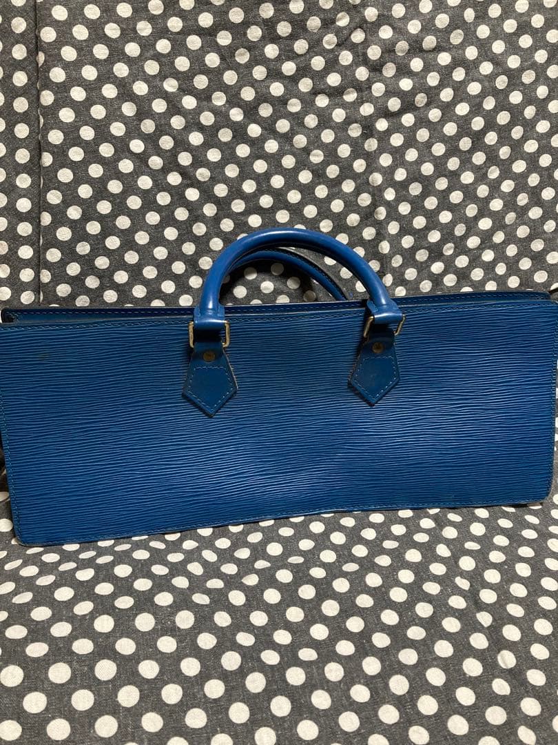 【LOUIS VUITTON】ハンドバッグ　サック トリアングル　エピ　ブルー