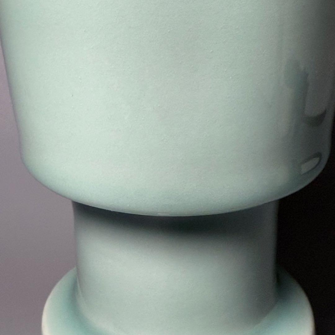 盛期　鍋島青磁杵形花池　二重共箱　有名蒐集家　旧蔵　図録掲載品！　本物保証