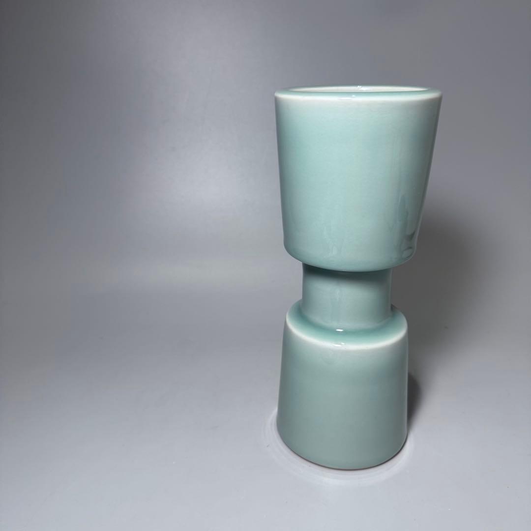 盛期　鍋島青磁杵形花池　二重共箱　有名蒐集家　旧蔵　図録掲載品！　本物保証