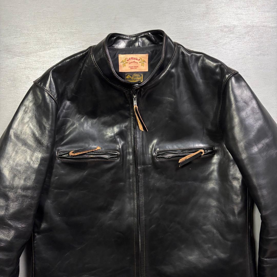 GARUDA leather レザージャケット　ホースハイド　馬革　42 XL