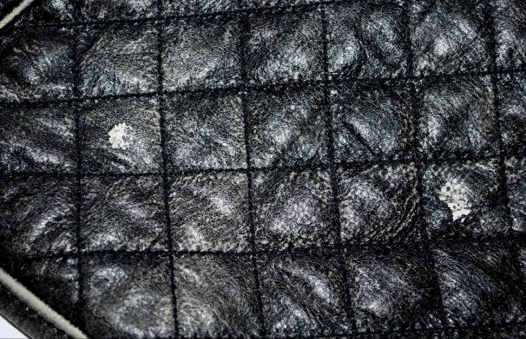 定価28万希少・新品・タグ付　袖レザーハイブリッド デニムジャケット サイズ44