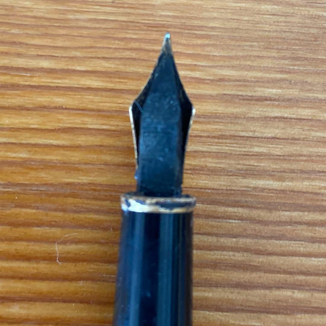 黒い万年筆 金メッキペン先 MONTBLANC 14K