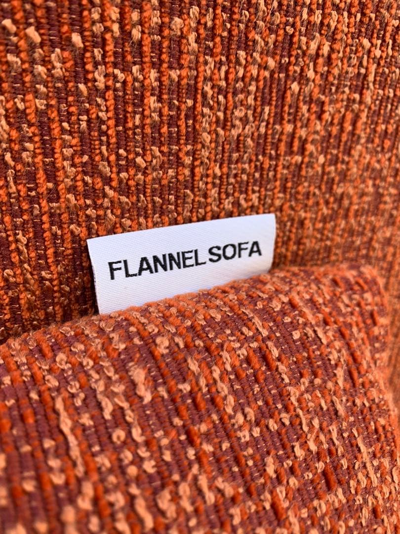 フランネルソファ ペンタ900 北欧風ファブリックローソファ