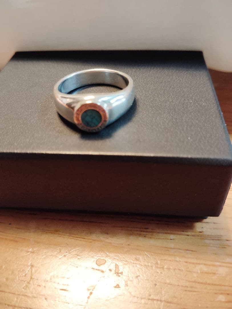 GARNIラウンドスト-ンタ-コイズSサイズシルバーリング