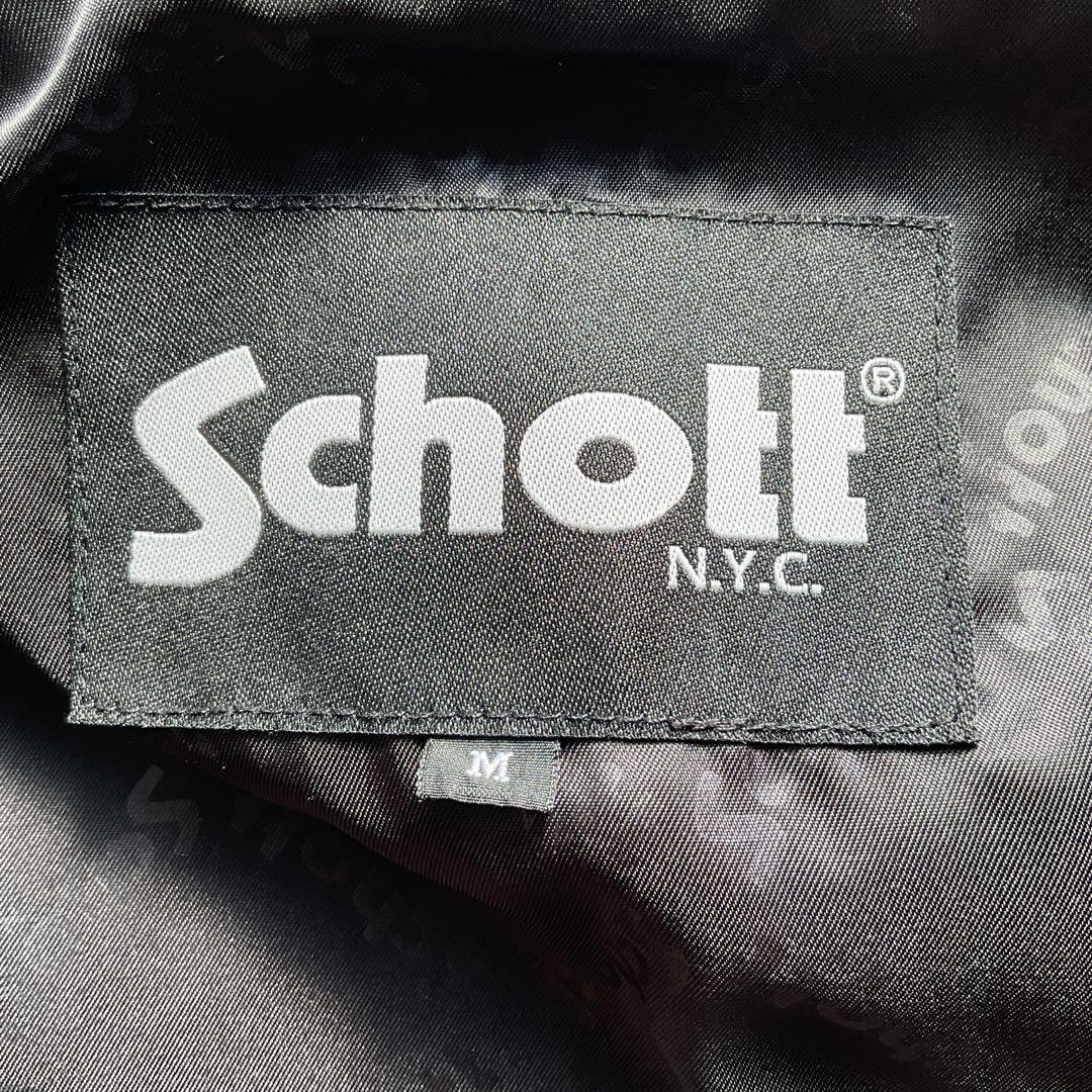 未使用級✨schott レザートラッカージャケット　ライダース　ラムスキン　M