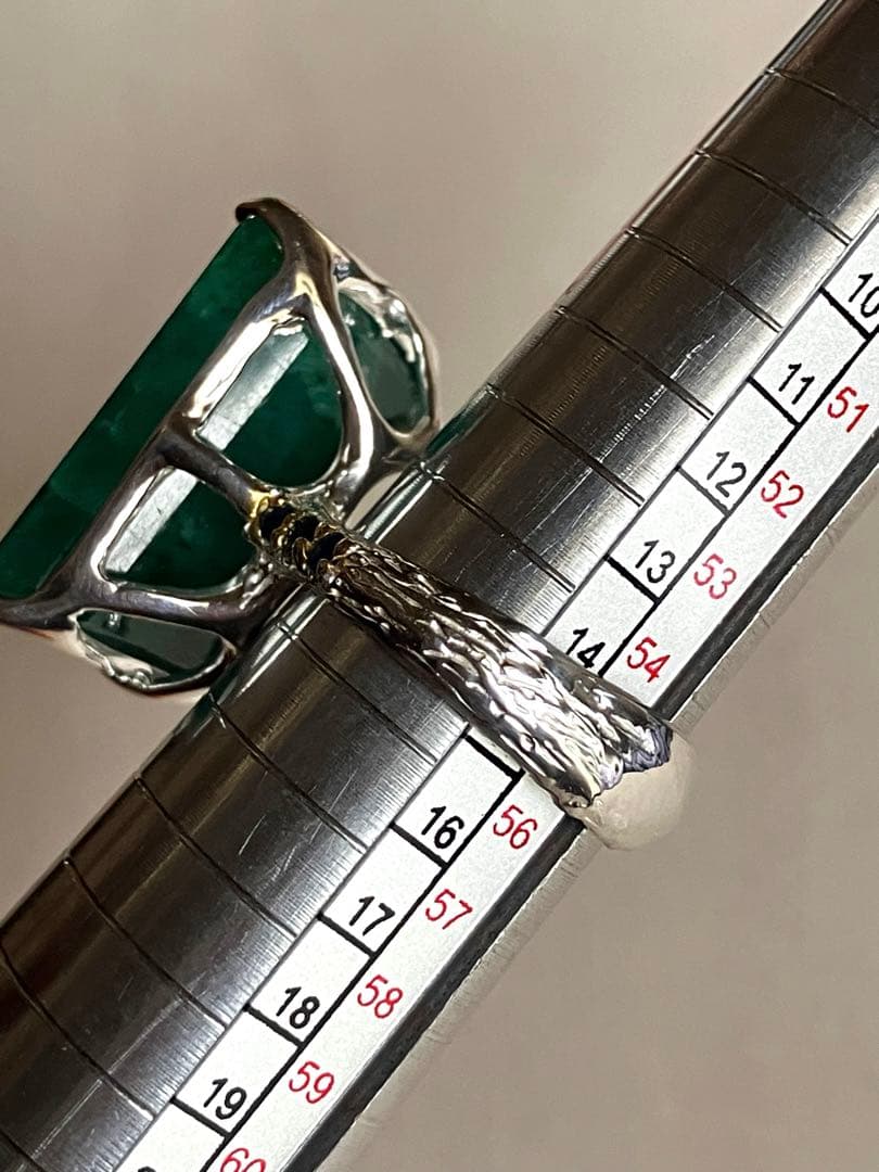 訳あり32ctグリーンベリルリング・指輪ゴールドK18金ゴールド 匿名配送