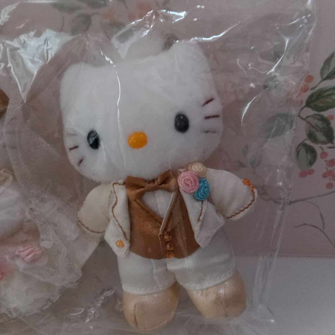 ハローキティ ウェディングドール 2体セットキーホルダー