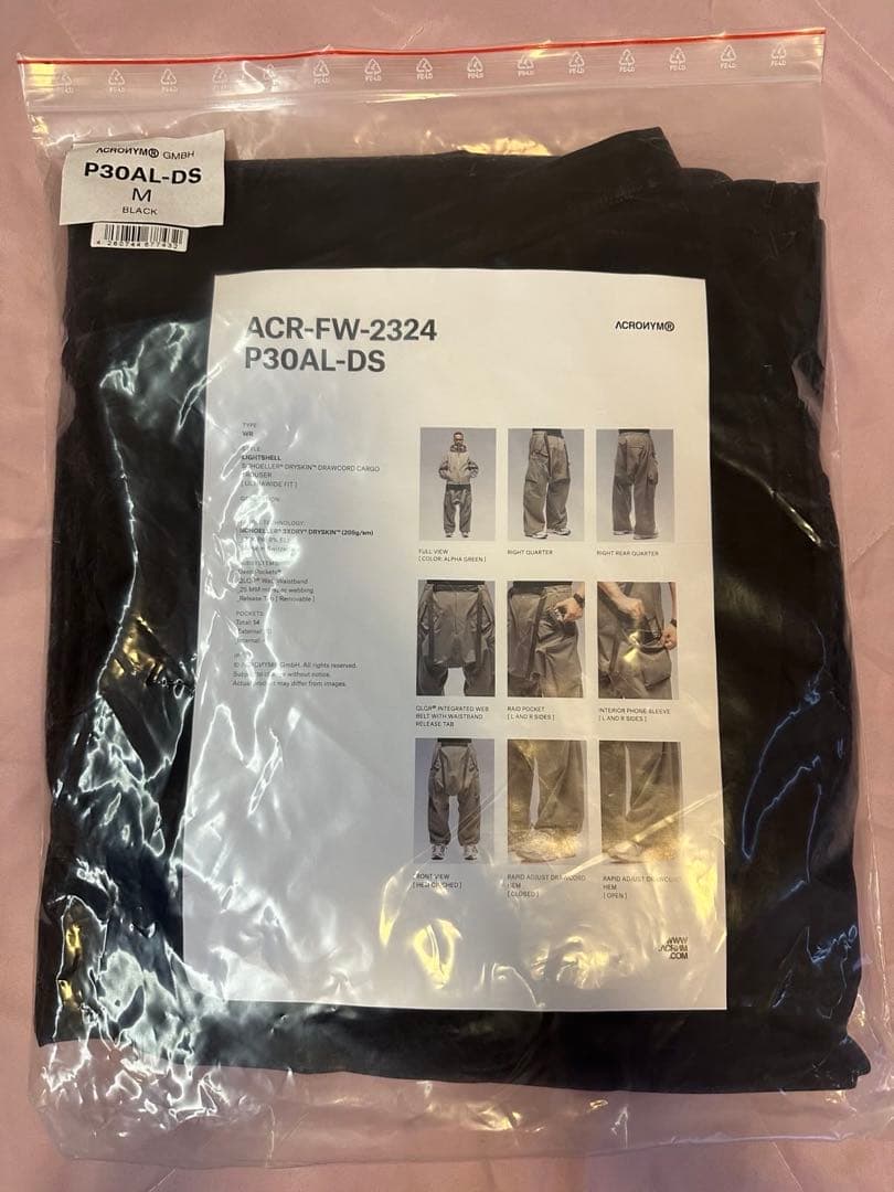 hka　Acronym P30AL-DS black サイズM