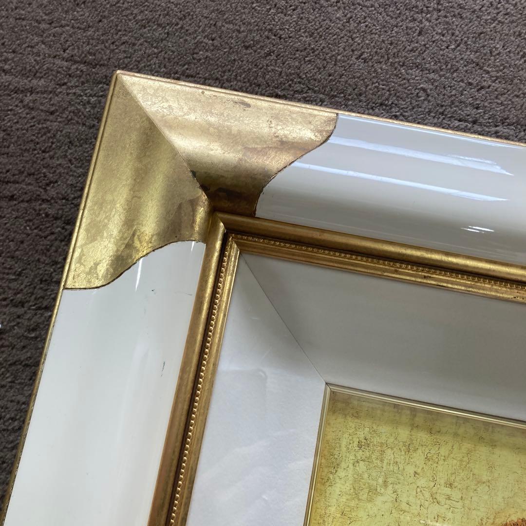 ゴッホ ひまわり 豪華白金 額装済み 70cm x 60cm